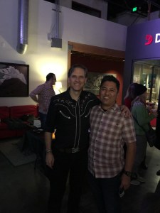 Your author with Joey Burns of Calexico